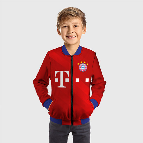 Детский бомбер FC Bayern Munchen / 3D-Синий – фото 3