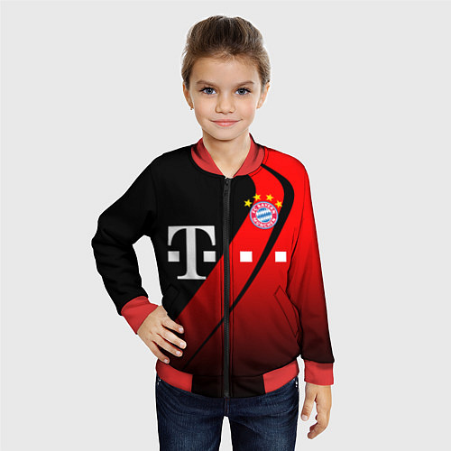 Детский бомбер FC Bayern Munchen Форма / 3D-Красный – фото 4