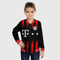 Бомбер детский FC Bayern Munchen, цвет: 3D-красный — фото 2