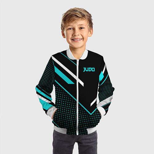 Детский бомбер Judo / 3D-Белый – фото 3
