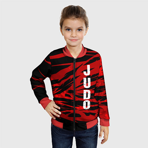 Детский бомбер Judo / 3D-Красный – фото 4