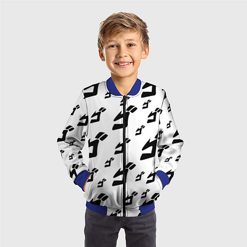 Детский бомбер JoJo Bizarre Adventure / 3D-Синий – фото 3