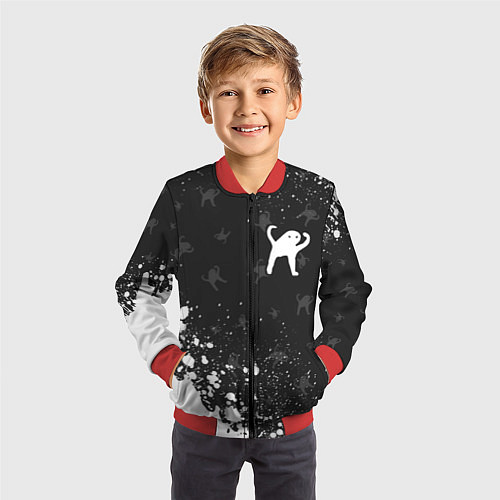 Детский бомбер ЪУЪ СЪУКА / 3D-Красный – фото 3