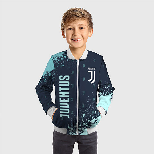 Детский бомбер JUVENTUS ЮВЕНТУС / 3D-Белый – фото 3