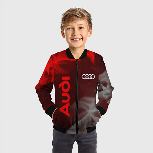 Детский бомбер AUDI АУДИ / 3D-Черный – фото 3