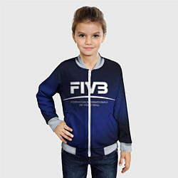 Бомбер детский FIVB Volleyball, цвет: 3D-серый — фото 2