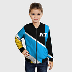 Бомбер детский Athletic team blue, цвет: 3D-черный — фото 2