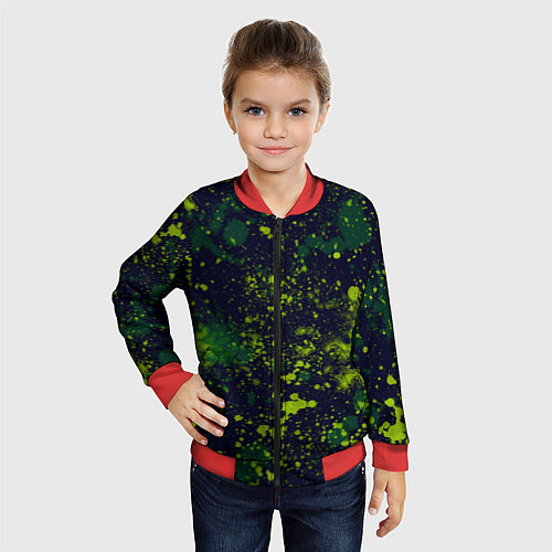 Детский бомбер Camouflage / 3D-Красный – фото 4