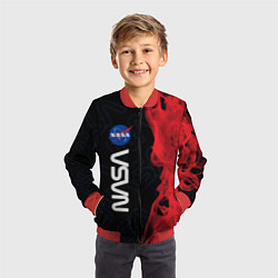Бомбер детский NASA НАСА, цвет: 3D-красный — фото 2