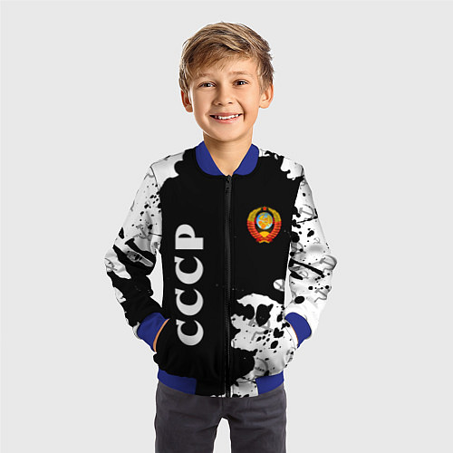Детский бомбер СССР USSR / 3D-Синий – фото 3