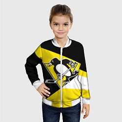 Бомбер детский Pittsburgh Penguins Exclusive, цвет: 3D-белый — фото 2