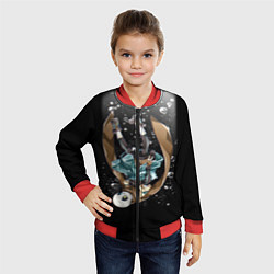 Бомбер детский UNDERTALE, цвет: 3D-красный — фото 2