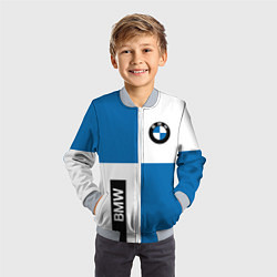 Бомбер детский BMW, цвет: 3D-серый — фото 2