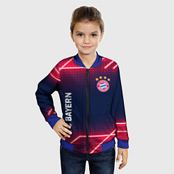 Бомбер детский БАВАРИЯ, цвет: 3D-синий — фото 2
