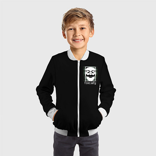 Детский бомбер MP ROBOT / 3D-Белый – фото 3