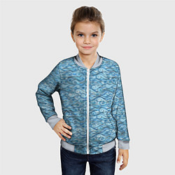 Бомбер детский Море волнуется, цвет: 3D-серый — фото 2