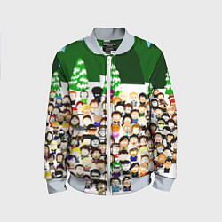 Бомбер детский Южный Парк South Park, цвет: 3D-серый