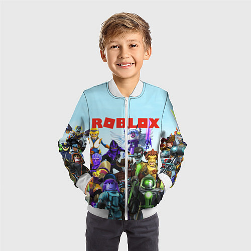 Детский бомбер ROBLOX / 3D-Белый – фото 3