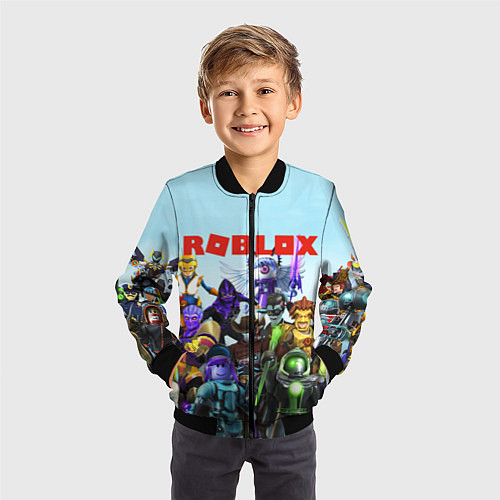Детский бомбер ROBLOX / 3D-Черный – фото 3