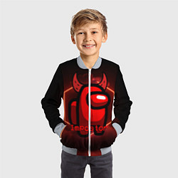 Бомбер детский AMONG US IMPOSTOR, цвет: 3D-серый — фото 2