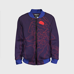 Бомбер детский Евангилион, цвет: 3D-синий