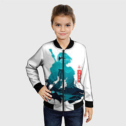 Бомбер детский NIER AUTOMATA 2B, цвет: 3D-черный — фото 2
