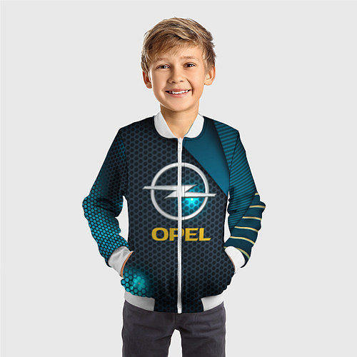 Детский бомбер OPEL ОПЕЛЬ / 3D-Белый – фото 3