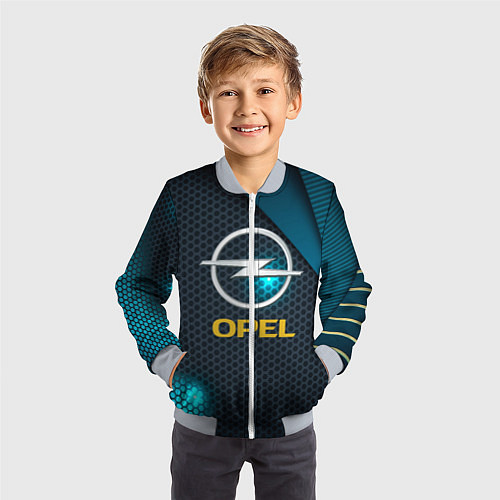 Детский бомбер OPEL ОПЕЛЬ / 3D-Серый – фото 3