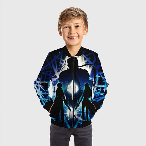 Детский бомбер Sword Art Online Кирито Асуна / 3D-Черный – фото 3