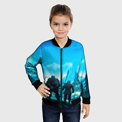 Бомбер детский Вальгала, цвет: 3D-черный — фото 2