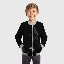 Бомбер детский Wolf, цвет: 3D-серый — фото 2