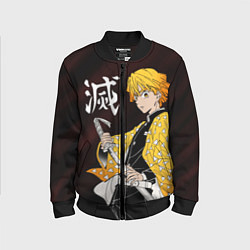 Бомбер детский КЛИНОК РАССЕКАЮЩИЙ ДЕМОНОВ, цвет: 3D-черный
