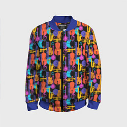 Бомбер детский Джаз, цвет: 3D-синий