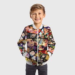 Бомбер детский КЛИНОК РАССЕКАЮЩИЙ ДЕМОНОВ, цвет: 3D-белый — фото 2