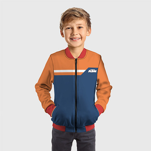 Детский бомбер KTM КТМ Z / 3D-Красный – фото 3