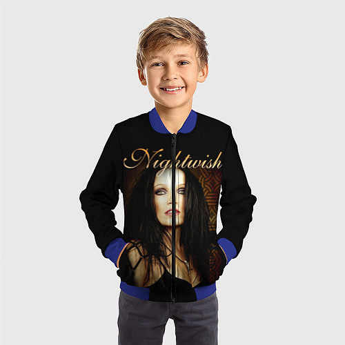 Детский бомбер Nightwish / 3D-Синий – фото 3