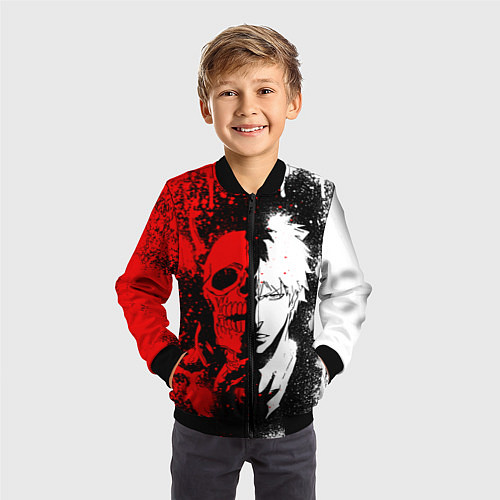 Детский бомбер ИЧИГО БЛИЧ ICHIGO BLEACH / 3D-Черный – фото 3