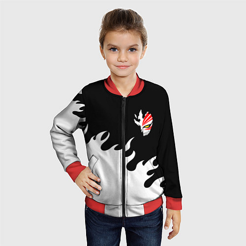 Детский бомбер BLEACH FIRE БЛИЧ ОГОНЬ / 3D-Красный – фото 4