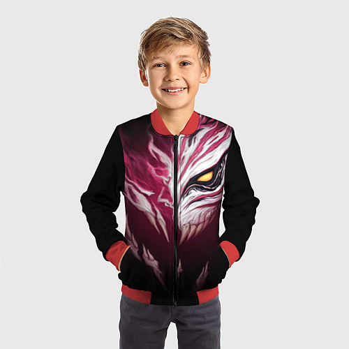 Детский бомбер ИЧИГО БЛИЧ BLEACH / 3D-Красный – фото 3