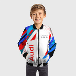 Бомбер детский AUDI АУДИ SPORT, цвет: 3D-черный — фото 2