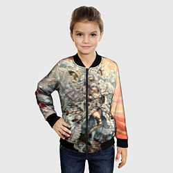 Бомбер детский Anime angel, цвет: 3D-черный — фото 2