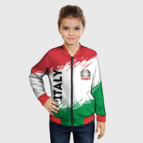 Детский бомбер MADE IN ITALY / 3D-Красный – фото 4