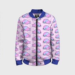 Бомбер детский Нерпы, цвет: 3D-синий