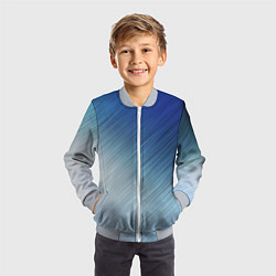 Бомбер детский Текстура Оттенки льда, цвет: 3D-серый — фото 2
