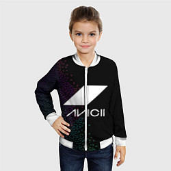 Бомбер детский AVICII RAIBOW STYLE, цвет: 3D-белый — фото 2