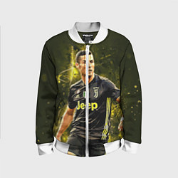 Бомбер детский Cristiano Ronaldo Juventus, цвет: 3D-белый