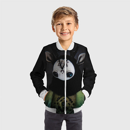 Детский бомбер DarkLight / 3D-Белый – фото 3