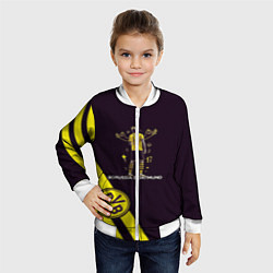 Бомбер детский Холанд Боруссия, цвет: 3D-белый — фото 2