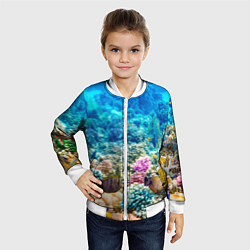Бомбер детский Риф, цвет: 3D-белый — фото 2