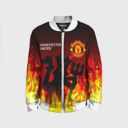 Бомбер детский MANCHESTER UNITED ДЬЯВОЛ, цвет: 3D-белый